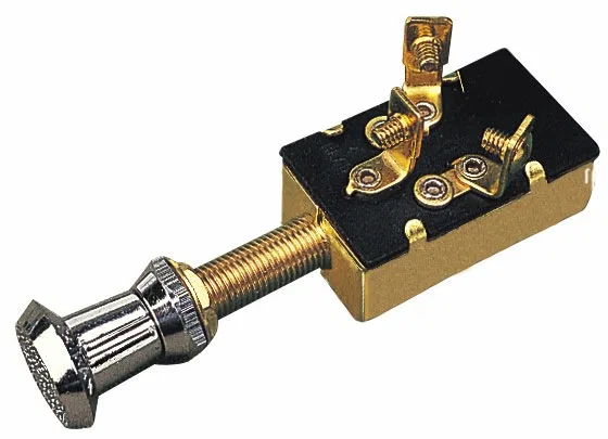 420410-1 – SEA DOG Multi Purpose Switch, Off-On-On 12 Volt DC 15 Ampere One Circuit Push-Pull Switch Non-Lighted Bras...
